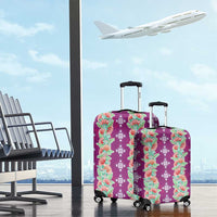 Hawaii Ohia Lehua Luggage Cover Tropical Vibes Fuchsia