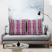Hawaii Ohia Lehua Pillow Cover Tropical Vibes Fuchsia