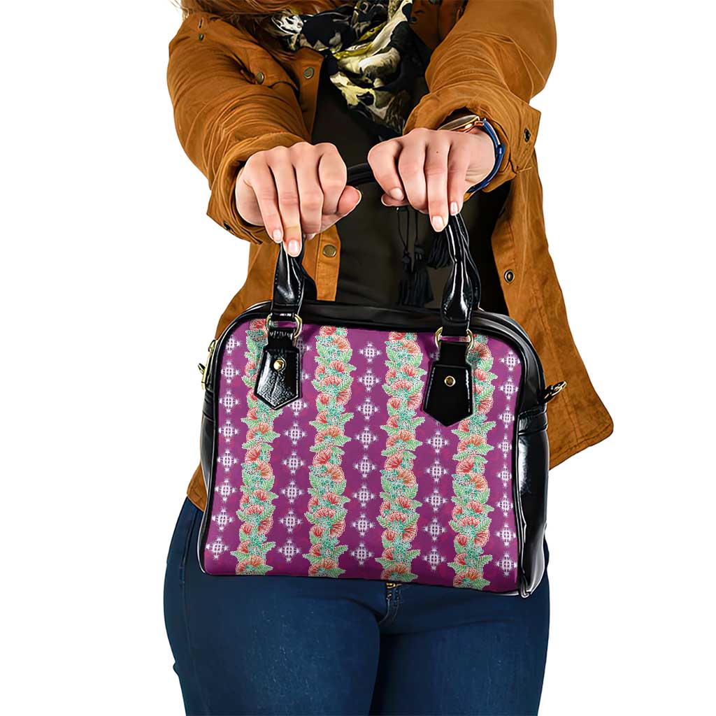 Hawaii Ohia Lehua Shoulder Handbag Tropical Vibes Fuchsia LT05 One Size Fuchsia - Polynesian Pride