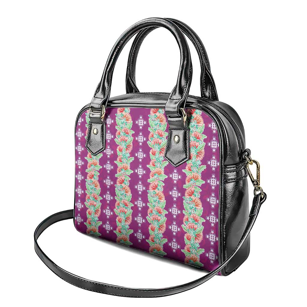 Hawaii Ohia Lehua Shoulder Handbag Tropical Vibes Fuchsia