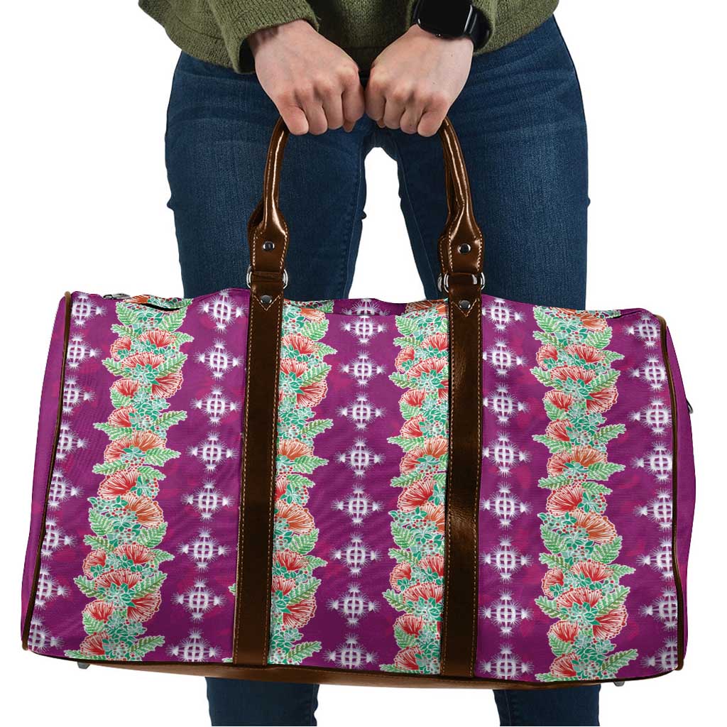Hawaii Ohia Lehua Travel Bag Tropical Vibes Fuchsia