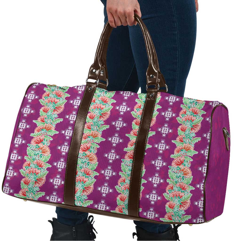 Hawaii Ohia Lehua Travel Bag Tropical Vibes Fuchsia