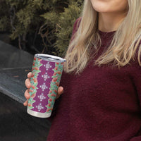 Hawaii Ohia Lehua Tumbler Cup Tropical Vibes Fuchsia