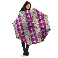 Hawaii Ohia Lehua Umbrella Tropical Vibes Fuchsia