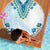 Africa Dashiki Beach Blanket With Polynesian Pattern Blue Version