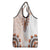 Africa Dashiki Grocery Bag With Polynesian Pattern Beige Version