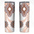 Africa Dashiki Skinny Tumbler With Polynesian Pattern Beige Version