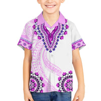 Africa Dashiki Hawaiian Shirt With Polynesian Pattern Pink Version LT05 - Polynesian Pride