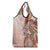 Tonga Ngatu Pattern With Light Tabasco Hibiscus Grocery Bag Oil Painting Style
