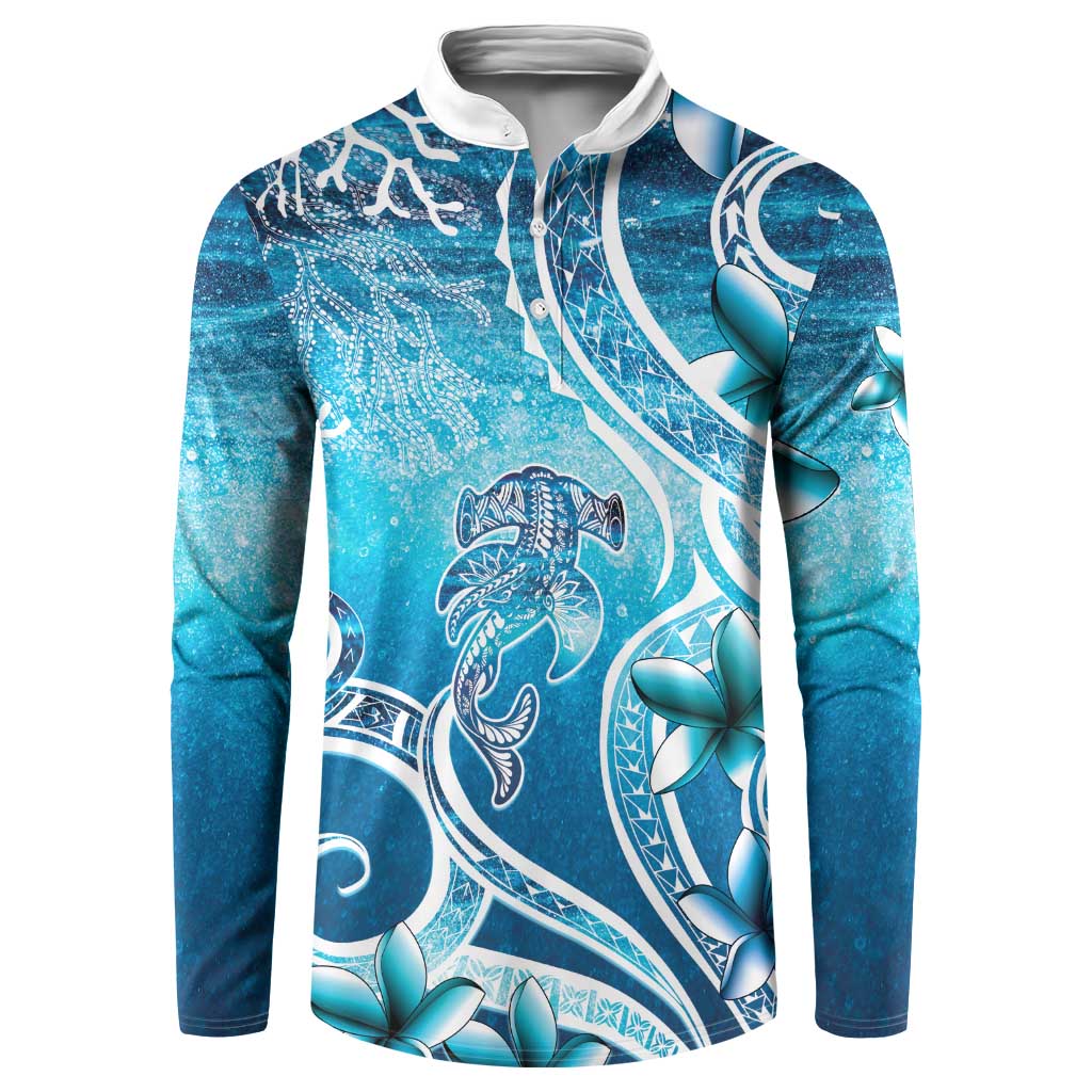 Polynesia World Ocean Day Button Sweatshirt Ocean Style