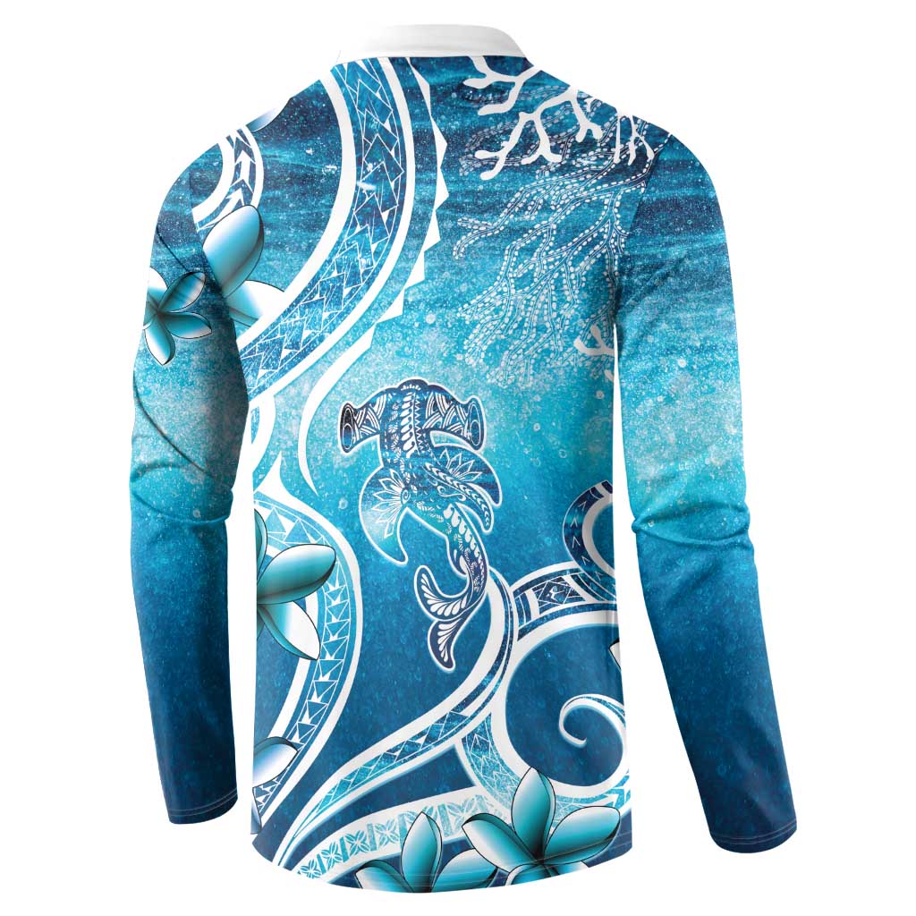 Polynesia World Ocean Day Button Sweatshirt Ocean Style