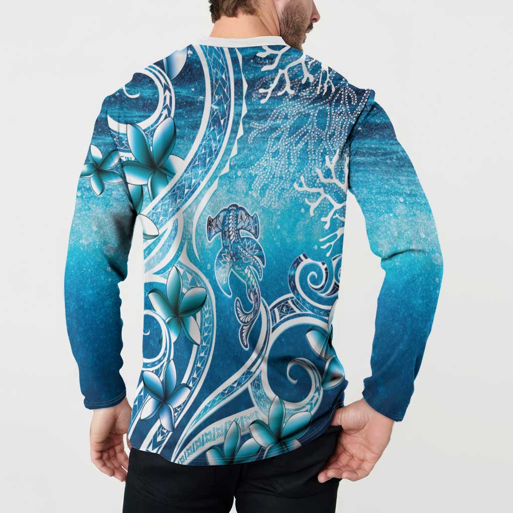 Polynesia World Ocean Day Button Sweatshirt Ocean Style