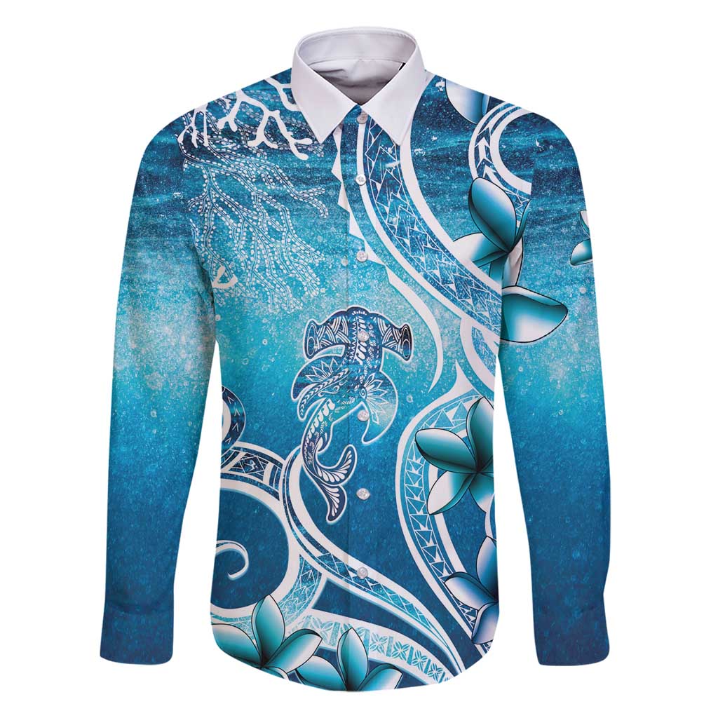 Polynesia World Ocean Day Family Matching Tank Maxi Dress and Hawaiian Shirt Ocean Style
