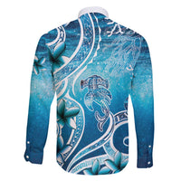 Polynesia World Ocean Day Family Matching Tank Maxi Dress and Hawaiian Shirt Ocean Style