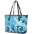 Polynesia World Ocean Day Leather Tote Bag Ocean Style