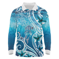 Polynesia World Ocean Day Long Sleeve Polo Shirt Ocean Style