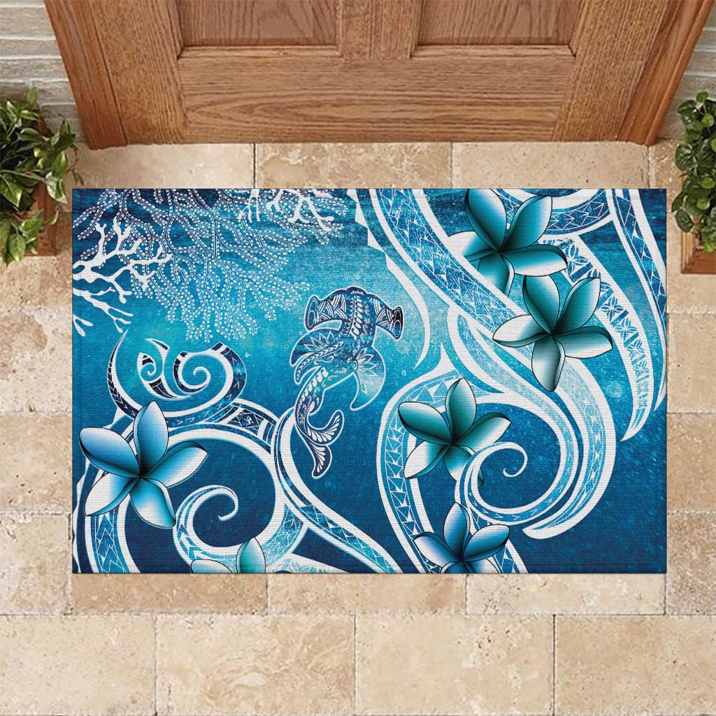 Polynesia World Ocean Day Rubber Doormat Ocean Style