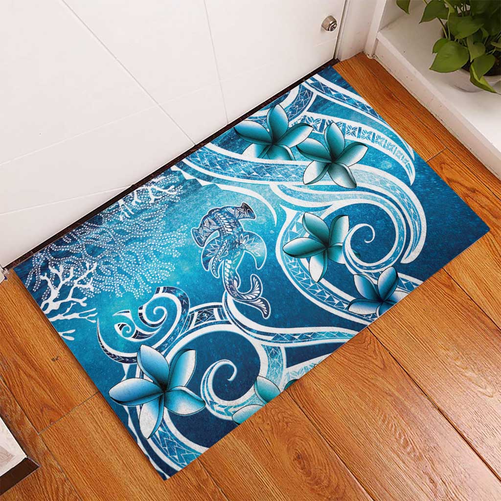 Polynesia World Ocean Day Rubber Doormat Ocean Style