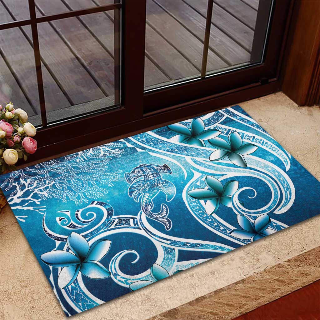 Polynesia World Ocean Day Rubber Doormat Ocean Style