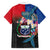 Samoa Family Matching Puletasi and Hawaiian Shirt Humpback Whale Siapo Pattern