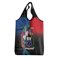 Samoa Grocery Bag Humpback Whale Siapo Pattern