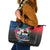 Samoa Leather Tote Bag Humpback Whale Siapo Pattern