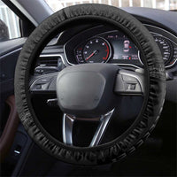 Samoa Steering Wheel Cover Humpback Whale Siapo Pattern