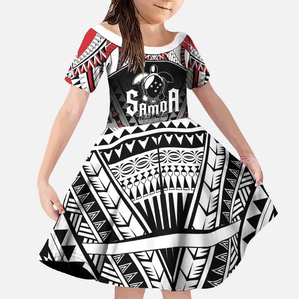 Samoa Independence Day Family Matching Long Sleeve Bodycon Dress and Hawaiian Shirt Proud To Be Samoan LT05 Daughter's Dress Black - Polynesian Pride