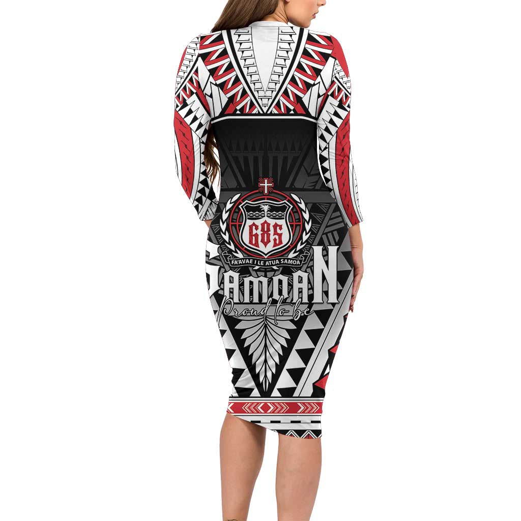 Samoa Independence Day Family Matching Long Sleeve Bodycon Dress and Hawaiian Shirt Proud To Be Samoan LT05 - Polynesian Pride