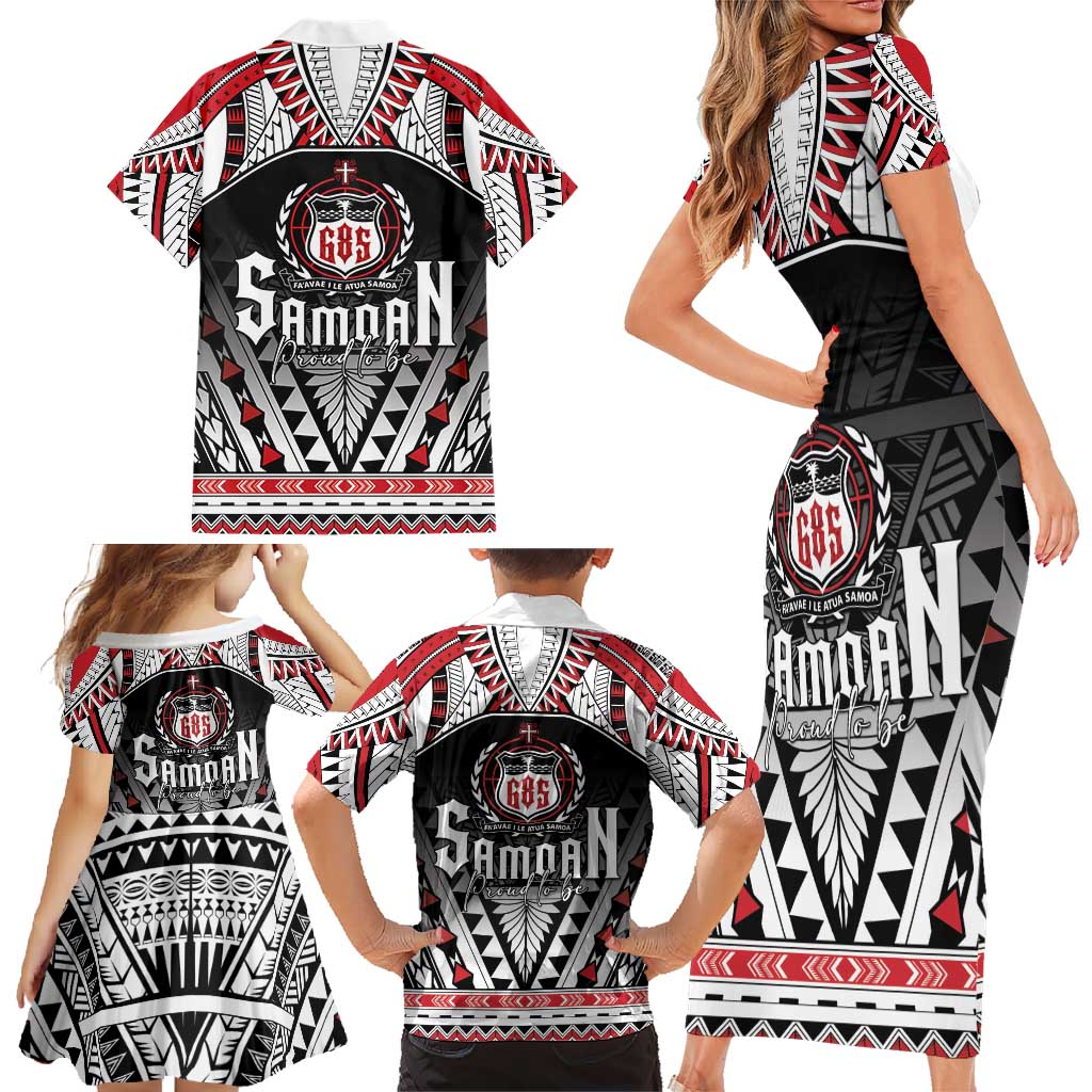 Samoa Independence Day Family Matching Short Sleeve Bodycon Dress and Hawaiian Shirt Proud To Be Samoan LT05 - Polynesian Pride