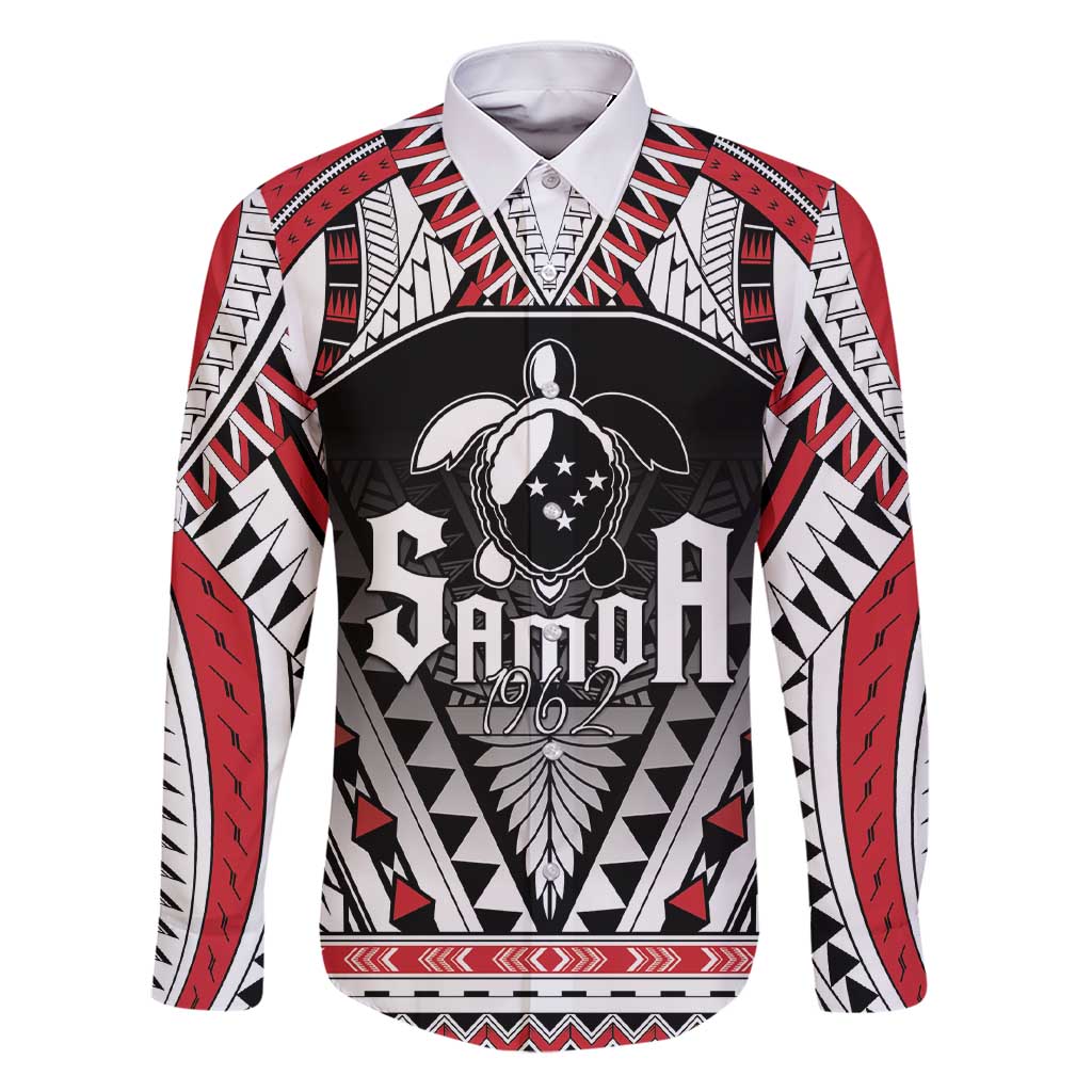 Samoa Independence Day Family Matching Short Sleeve Bodycon Dress and Hawaiian Shirt Proud To Be Samoan LT05 Dad's Shirt - Long Sleeve Black - Polynesian Pride