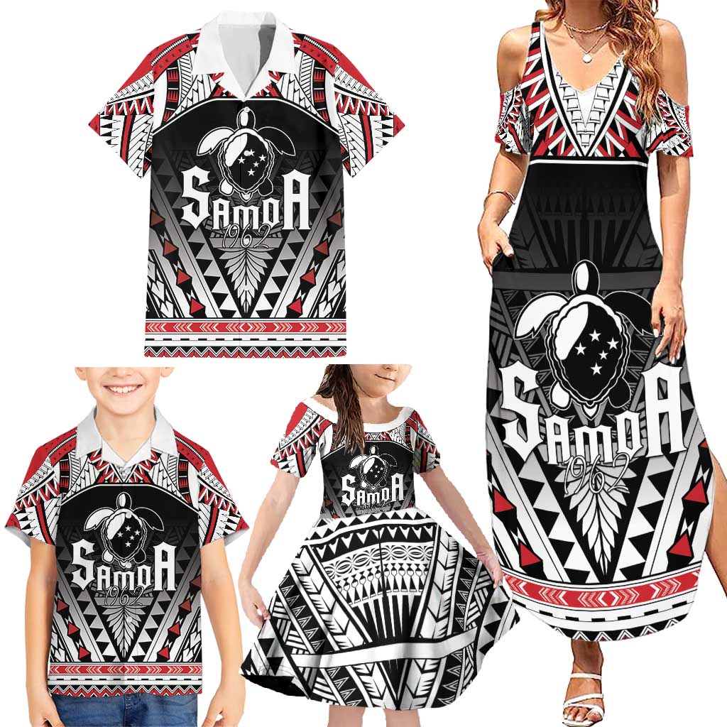 Samoa Independence Day Family Matching Summer Maxi Dress and Hawaiian Shirt Proud To Be Samoan