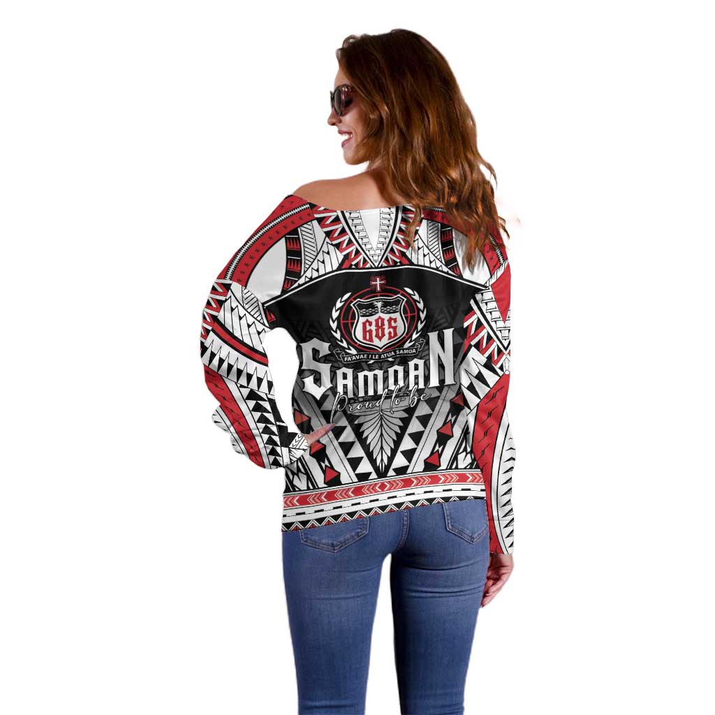 Samoa Independence Day Off Shoulder Sweater Proud To Be Samoan