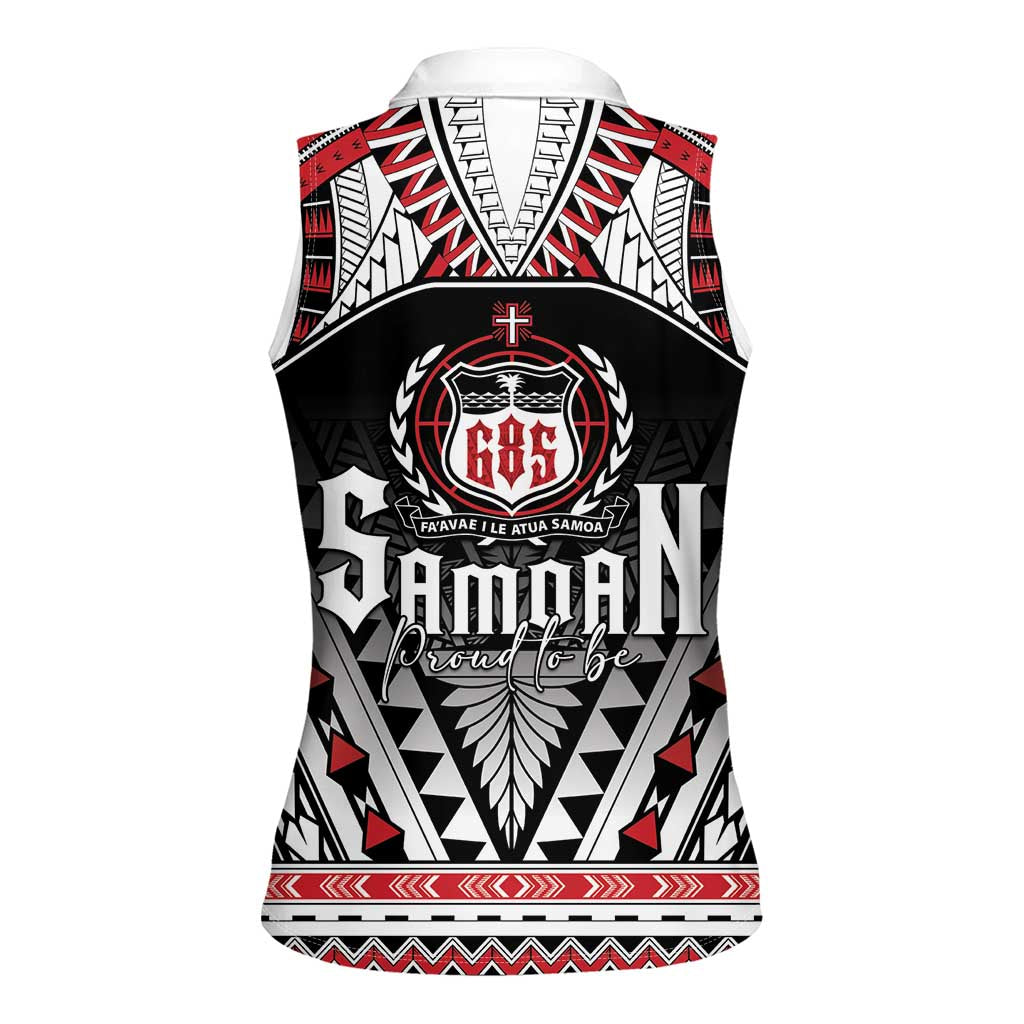 Samoa Independence Day Women Sleeveless Polo Shirt Proud To Be Samoan