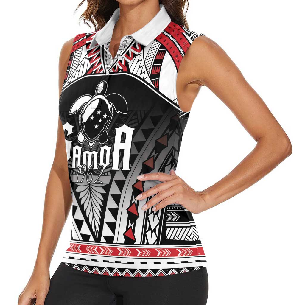 Samoa Independence Day Women Sleeveless Polo Shirt Proud To Be Samoan