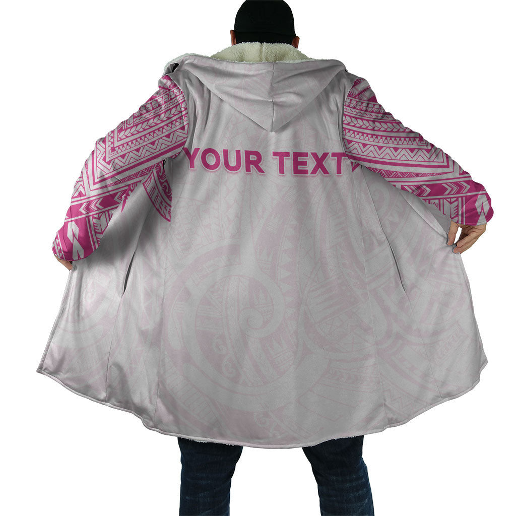 Personalised New Zealand Aotearoa Cloak Nurse Tribal Pink Version