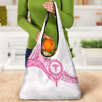 New Zealand Aotearoa Grocery Bag Nurse Tribal Pink Version