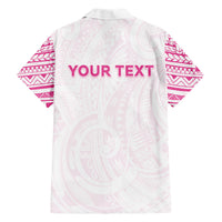 Personalised New Zealand Aotearoa Hawaiian Shirt Nurse Tribal Pink Version