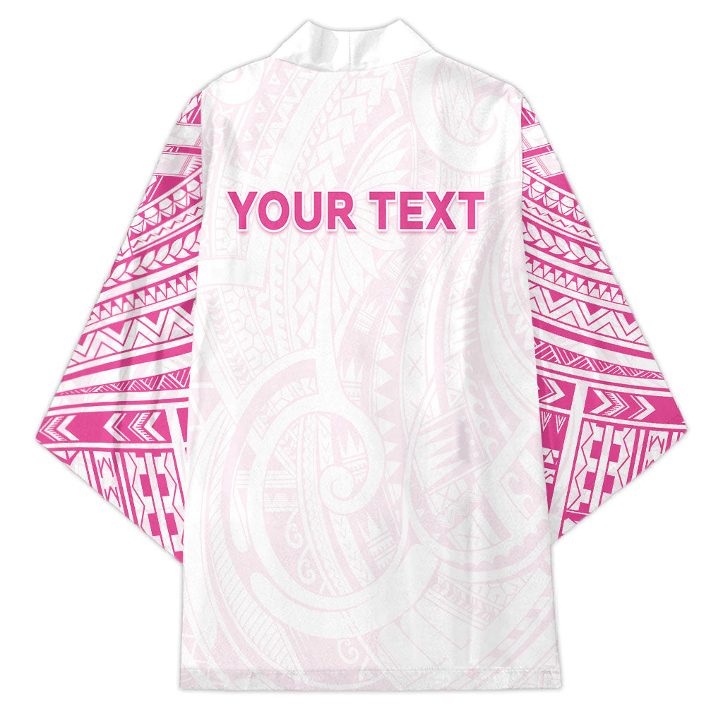 Personalised New Zealand Aotearoa Kimono Nurse Tribal Pink Version