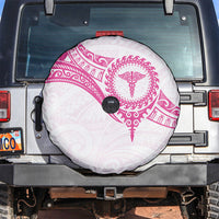 New Zealand Aotearoa Spare Tire Cover Nurse Tribal Pink Version