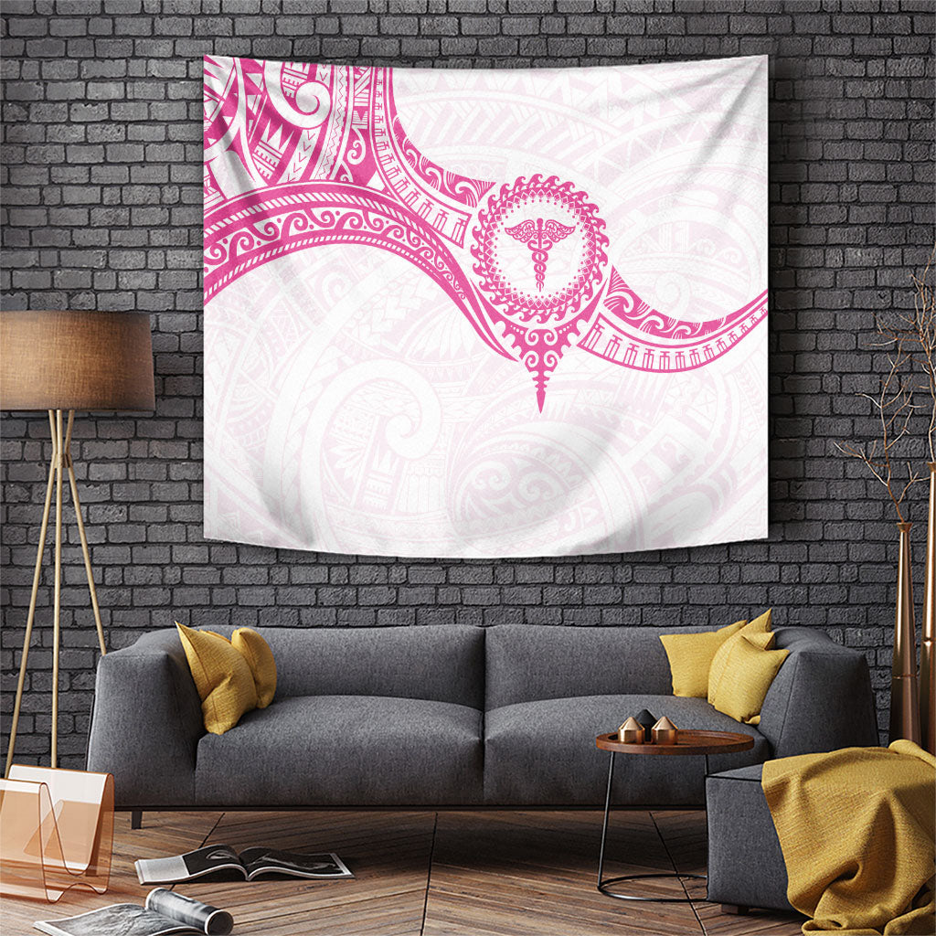 New Zealand Aotearoa Tapestry Nurse Tribal Pink Version