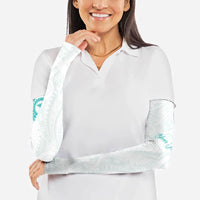 Personalised New Zealand Aotearoa Arm Sleeves Nurse Tribal Teal Version