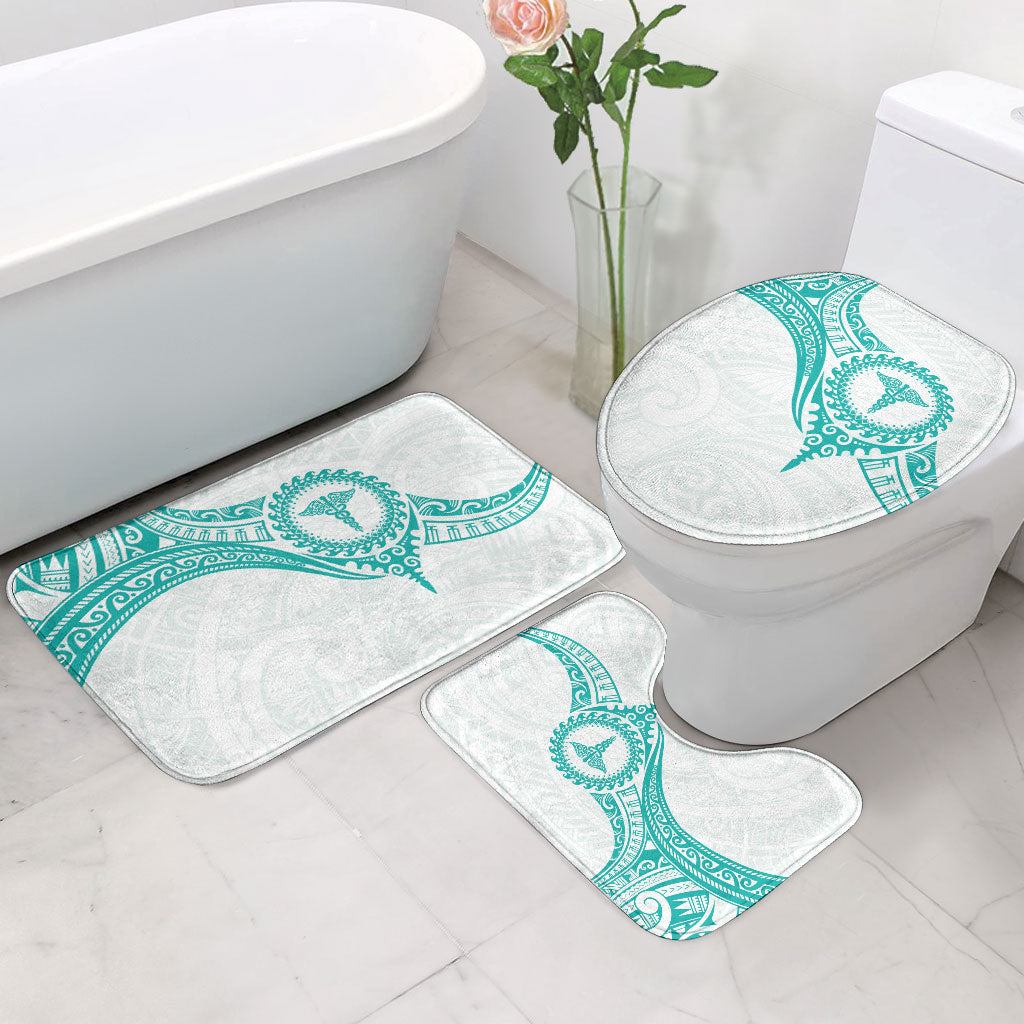 New Zealand Aotearoa Bathroom Set Nurse Tribal Teal Version