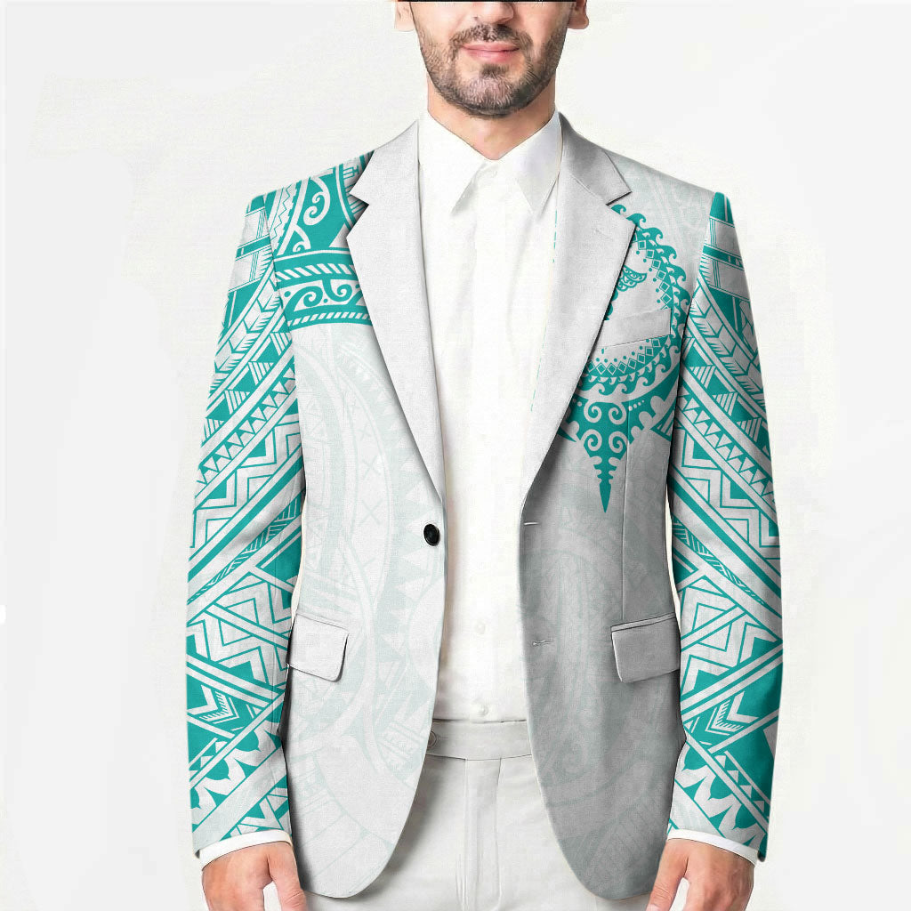 Personalised New Zealand Aotearoa Blazer Nurse Tribal Teal Version