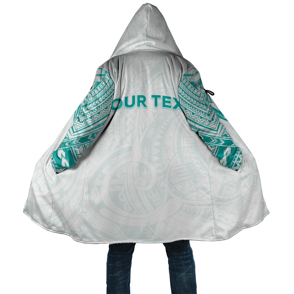 Personalised New Zealand Aotearoa Cloak Nurse Tribal Teal Version