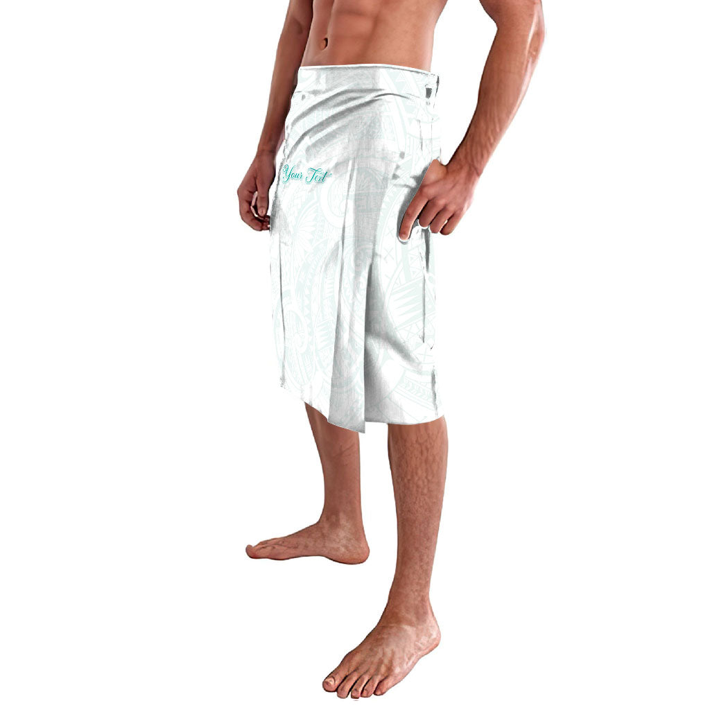 Personalised New Zealand Aotearoa Lavalava Nurse Tribal Teal Version