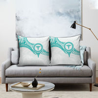 New Zealand Aotearoa Pillow Cover Nurse Tribal Teal Version