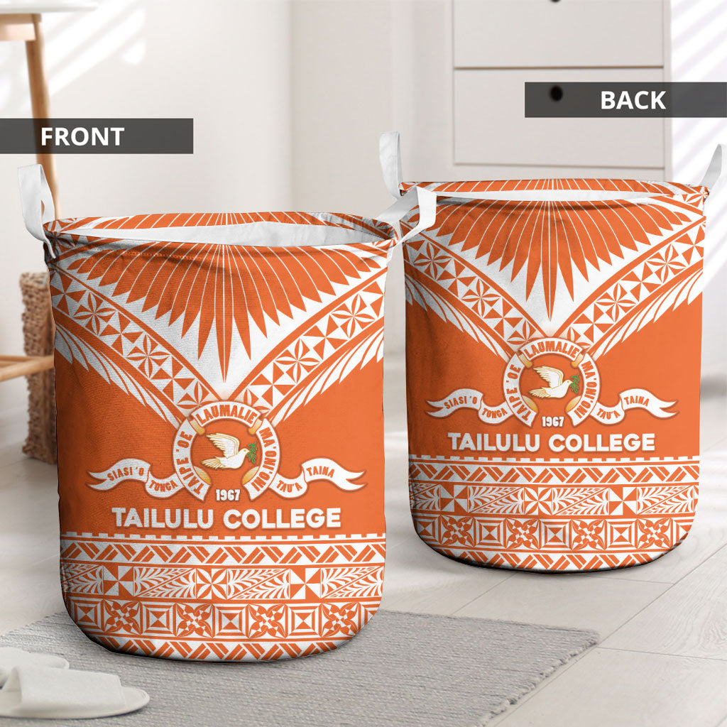 Tonga Tailulu College Laundry Basket Tongan Kupesi Pattern