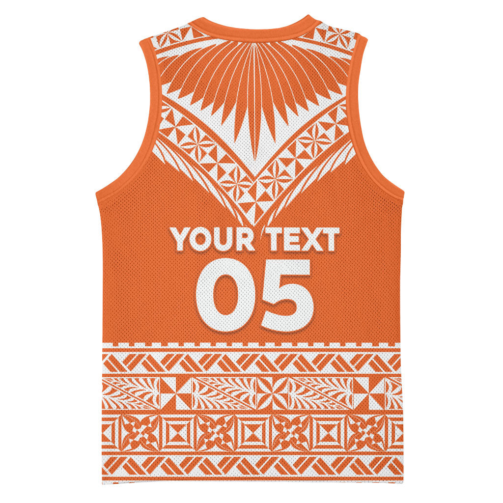 Personalised Tonga Tailulu College Basketball Jersey Tongan Kupesi Pattern