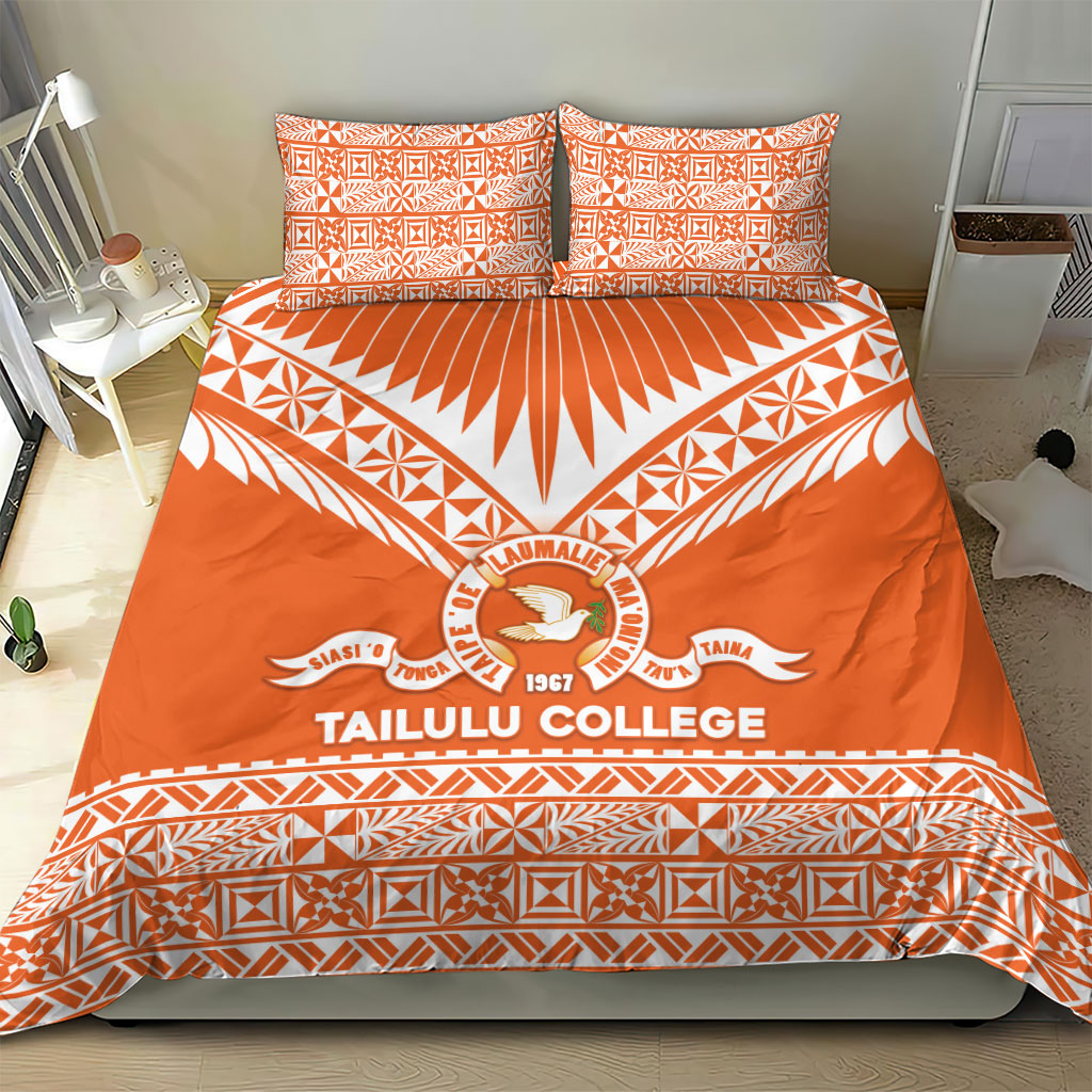 Tonga Tailulu College Bedding Set Tongan Kupesi Pattern